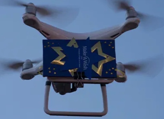 Richard’s wish is to have a computer, but a Wish Drone came to his front door!